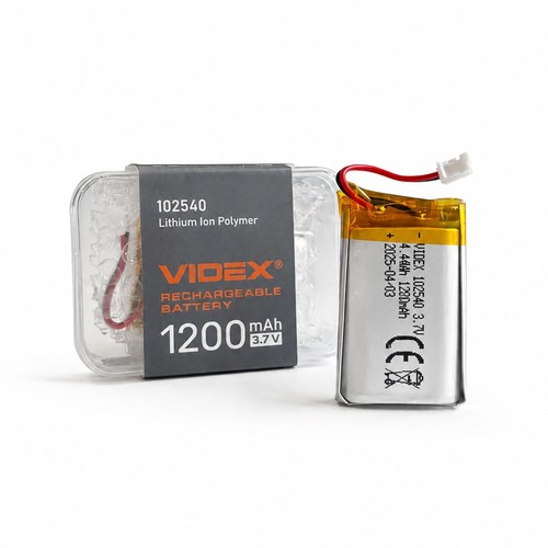 1200mAh Li-pol oppladbart batteri - Passer til hodelykter