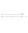 18W LED-armatur BN02 - CCT, komplett lysskinne