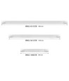 120cm 36W LED-armatur - CCT, komplett lysskinne