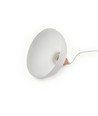 BIRK Hvit Ø24cm pendel - E27 sokkel, 2m ledning, metall / tre