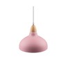 BIRK Rosa Ø19cm pendel - E27 sokkel, 2m ledning, metall / tre