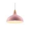 BIRK Rosa Ø19cm pendel - E27 sokkel, 2m ledning, metall / tre