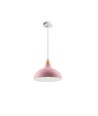 BIRK Rosa Ø24cm pendel - E27 sokkel, 2m ledning, metall / tre