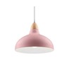 BIRK Rosa Ø24cm pendel - E27 sokkel, 2m ledning, metall / tre