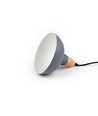 BIRK Blå Ø24cm pendel - E27 sokkel, 2m ledning, metall / tre