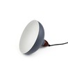 BIRK Grå Ø19cm pendel - E27 sokkel, 2m ledning, metall / tre