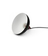 BIRK Svart Ø19cm pendel - E27 sokkel, 2m ledning, metall / tre