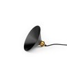 MOKKA Sort Ø22cm pendel - E27 fatning, 2m ledning, Sort/messing