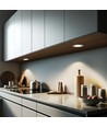 3 stk. Reco68 møbelspot dimbar, gull - Velg RF/WiFi/Zigbee strømforsyning (fjernkontroll inkl.)