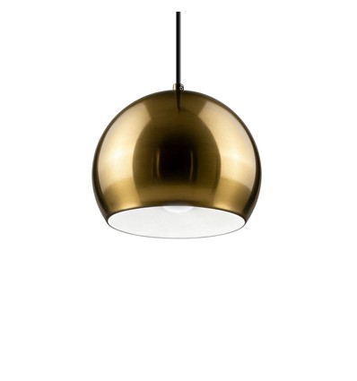 Messing Ø20cm pendellampe - E27 sokkel, 2m ledning, metall