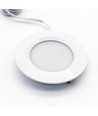 3 stk. Reco68 møbelspot dimbar, matt hvit - Velg RF/WiFi/Zigbee strømforsyning (fjernkontroll inkl.)