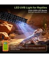 60-80cm terrarielampe UVA/UVB - 12,6W, til reptiler mm.