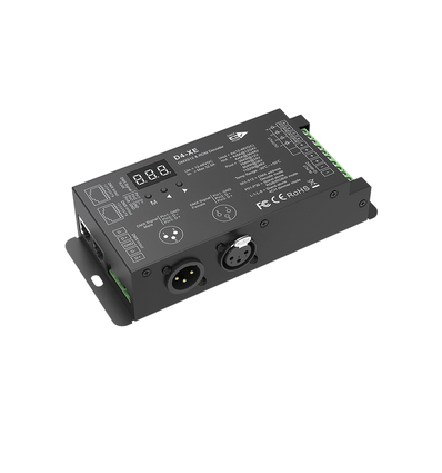 4 Kanal DMX512 & RDM Dekoder - 12-48VDC, 4x8A