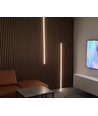 120cm LED Akustikkpanel-sett, sort - 2 stk. CCT LED-striper m. 60W strømforsyning - Velg WiFi eller RF