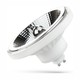 10W GU10 AR111 LED-spot - 20° spredning, 5 års garanti, hvit