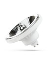 10W GU10 AR111 LED-spot - hvit, 20° spredning, 5 års garanti