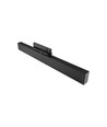 30/28/25W 3-faset LED-lysskinne - 60 cm, sort