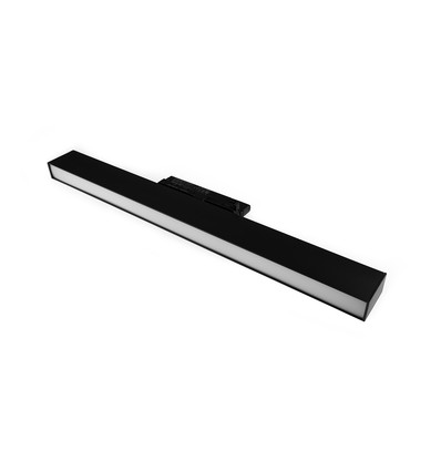 30/28/25W 3-faset LED-lysskinne - 60 cm, sort