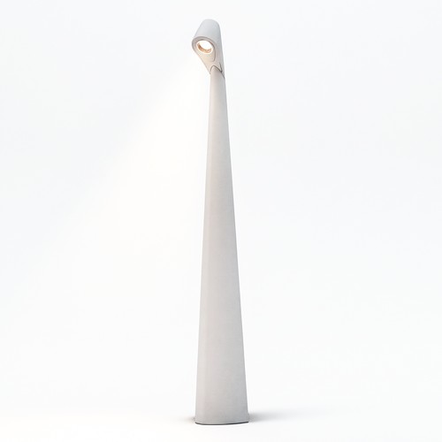 Oppladbar LED-bordlampe - Hvit, inne/ute, 3-trinns dimbar, IP44, 40 cm