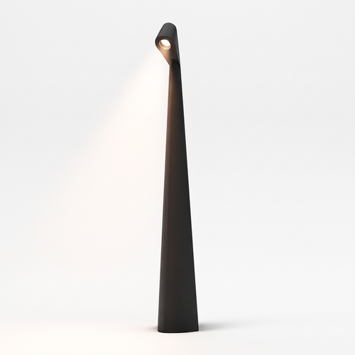 Oppladbar LED bordlampe - Svart, inne/ute, 3-trinns dimbar, IP44, 40 cm