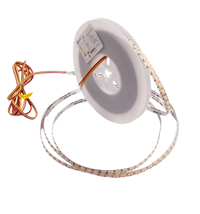 5m 9W/m CCT LED-strip RA95 - 24V DC, 400 LED pr. meter, 8mm bred, 2m kabel