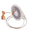 5m 9W/m CCT LED-strip RA95 - 24V DC, 400 LED pr. meter, 8mm bred, 2m kabel