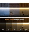 5m 9W/m CCT LED-strip RA95 - 24V DC, 400 LED pr. meter, 8mm bred, 2m kabel