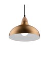 BIRK Børstet Messing Ø19cm pendel - E27 sokkel, 2m ledning, Aluminium
