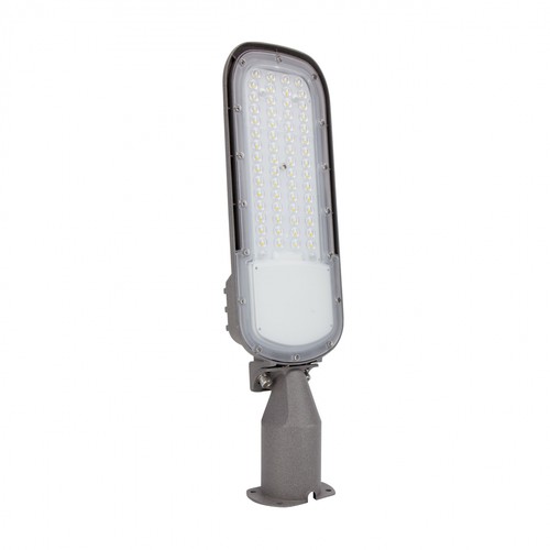 50W LED gatelampe - Ø60 mm, IP65, IK09, grå, 5 års garanti