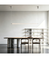 86cm dimbar spisestuelampe - Hvit, 11W LED, inkl. wireoppheng