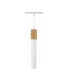 12W System Shift Hangit Wood LED pendel - CCT switch, 25°, hvit, 90cm kabel