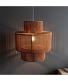 Brun Ø40cm pendel - E27-fatning, 2m ledning, papirsnor