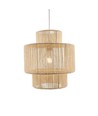 SNOR Beige Ø30cm pendel - E27-sokkel, 2m ledning, flettet papirsnor