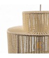 SNOR Beige Ø30cm pendel - E27-sokkel, 2m ledning, flettet papirsnor