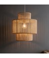 Beige Ø30cm pendel - E27 sokkel, 2m ledning, flettet papirsnor