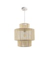 SNOR Beige Ø30cm pendel - E27-sokkel, 2m ledning, flettet papirsnor