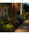 V-Tac 4W dobbel LED spydspot - Svart aluminium, 4000K, utendørs