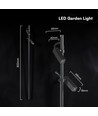 V-Tac 4W dobbel LED spydspot - Svart aluminium, 4000K, utendørs