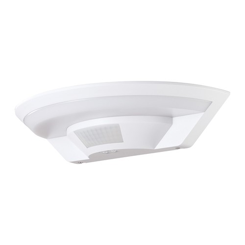 10W LED utendørs vegglampe med PIR-sensor - Hvit, 4000K, Cree-brikke