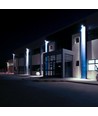 V-Tac 30W LED flomlyskaster - Svart, 6500K, Slimline