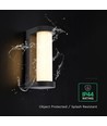 V-Tac 8W LED vegglampe - IP44, 3000K, utendørs