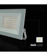 V-Tac 30W LED flomlys - Hvit hus, 4000K