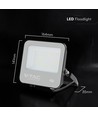 50W LED flomlyskaster - 185lm/W, Cree-chip, svart, 6 års garanti