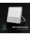 V-Tac 100W LED flomlys - 185lm/W, Cree-brikke, svart hus, 6 års garanti