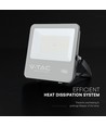 100W LED flomlys - 185lm/W, Cree-brikke, svart, 6500K, 6 års garanti