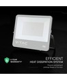 200W LED flomlys - 185 lm/W, CREE-brikke, 4000K, svart, 6 års garanti