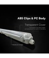 V-Tac 150cm T8 LED armatur - For 1x 150cm LED-rør, IP65 vanntett