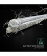 V-Tac 120cm T8 LED armatur - For 1x 120cm LED-rør, IP65 vanntett