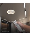 V-Tac 2x40W dekorativ LED taklampe - Kan dimmes, 3-i-1, fjernkontroll, hvit