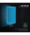 V-Tac 40W LED solcelle gatelykt - 9,6V, LiFePO4-batteri, CCT